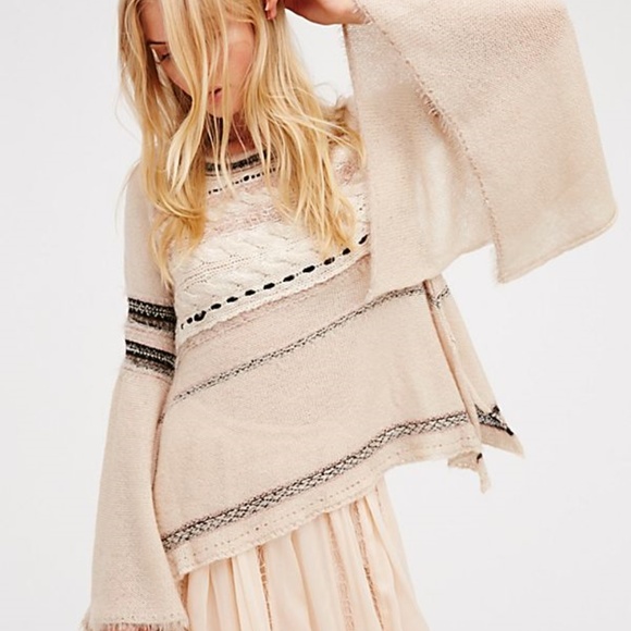 Free People Sweaters - FREE PEOPLE Craft Time Ribbon Oversized Sweater XS